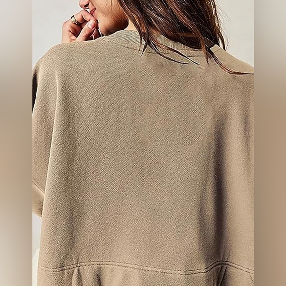 Oversized Sweatshirt Dress Long Sleeve Pullover Loose Casual Mini Dress … - Picture 4 of 5